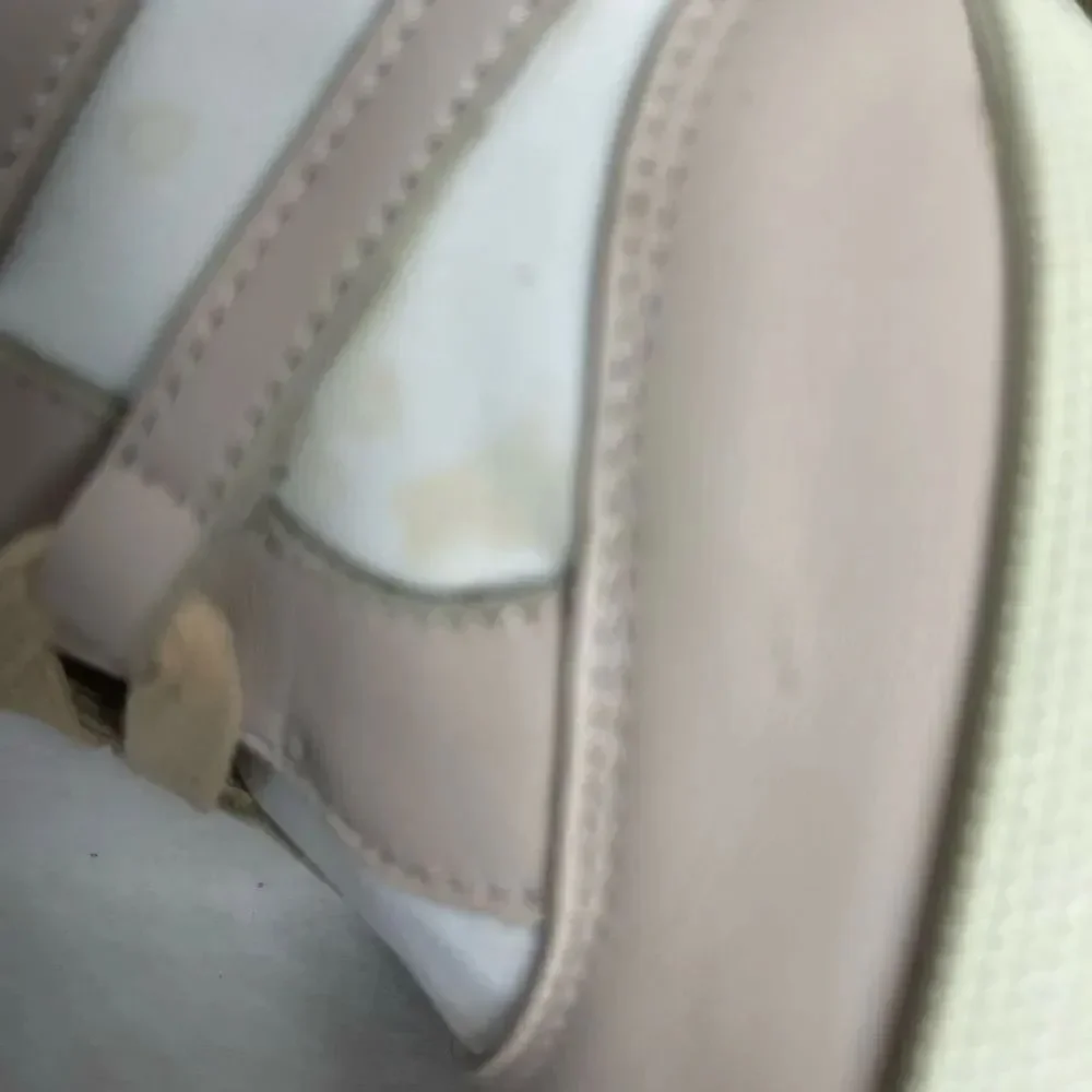 Chloe high top wedge sneakers in white suede and tan leather trim size E…